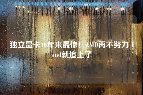 独立显卡10年来最惨！AMD再不努力 Intel就追上了