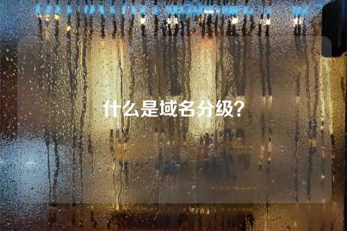 什么是域名分级？