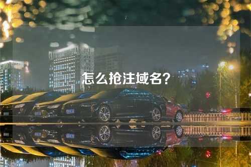 怎么抢注域名？