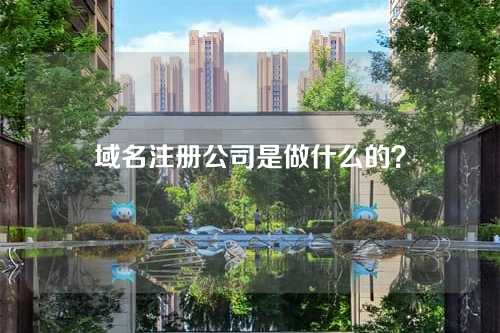 域名注册公司是做什么的？